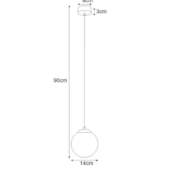 Sklep Kaja Pojedyncza lampa czarna wisząca klosz 14 cm K-4920 | Kaja Oświetlenie Cheap