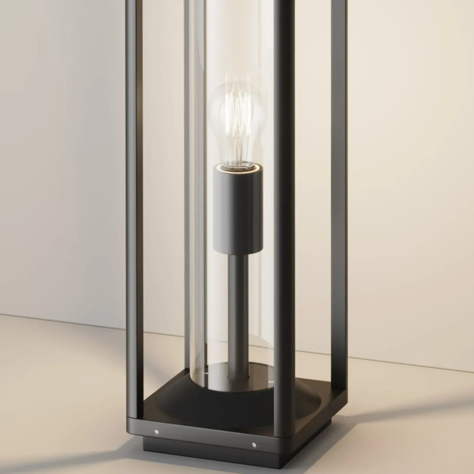 Sklep Kaja Pojedyncza lampa stojąca ogrodowa, czarna O452FL-01GF1 z serii CELL* Lampy Ogrodowe Stojące
