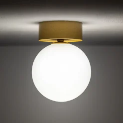 Sklep Kaja Pojedyncza lampa sufitowa z mlecznym kloszem 10623 KIER | Kaja* Plafony Nowoczesne