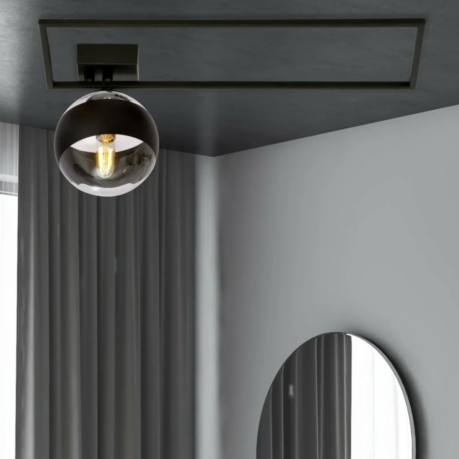 Sklep Kaja Pojedyncza lampa sufitowa z czarną ramką 1132/1A IMAGO | Kaja Hot
