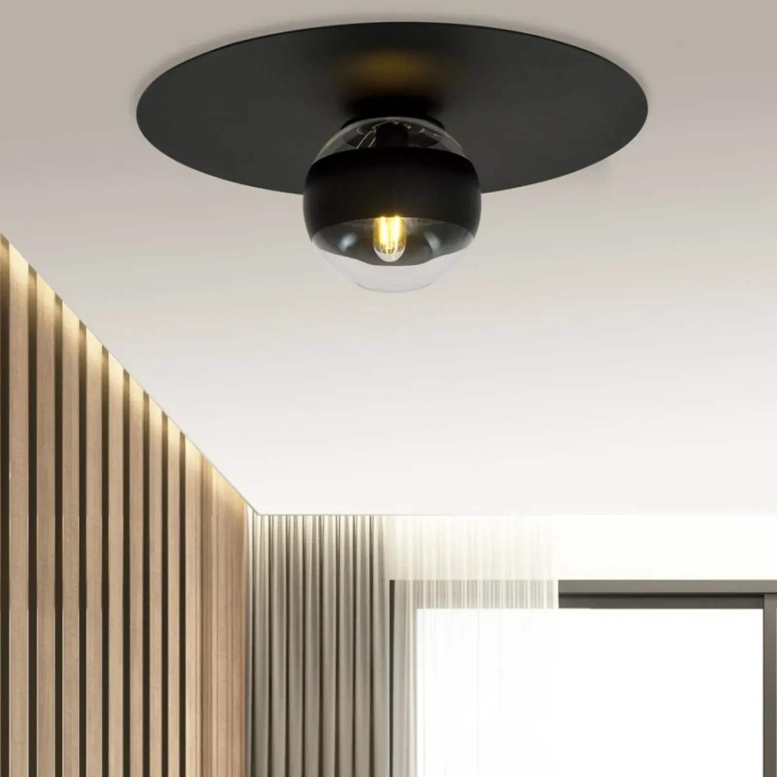 Sklep Kaja Pojedyncza lampa sufitowa z ozdobnym kloszem 1129/1 SOLAR | Kaja Flash Sale