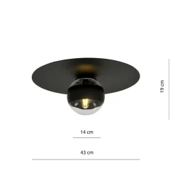 Sklep Kaja Pojedyncza lampa sufitowa z ozdobnym kloszem 1129/1 SOLAR | Kaja Flash Sale