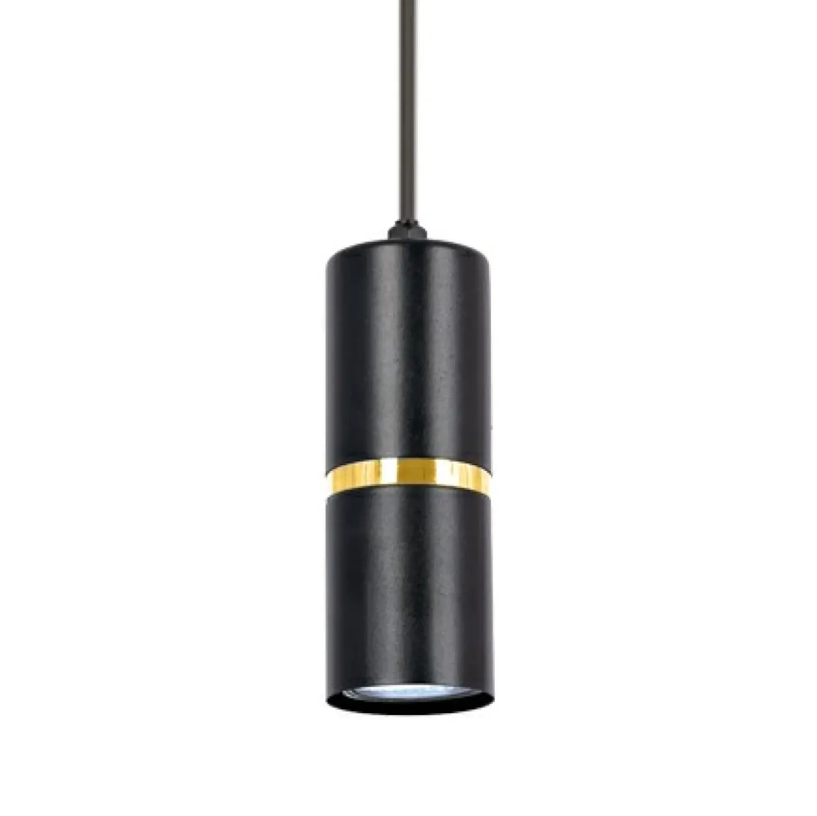 Sklep Kaja Pojedyncza lampa wisząca, czarna tuba z obręczą K-5240 z serii INES Cheap