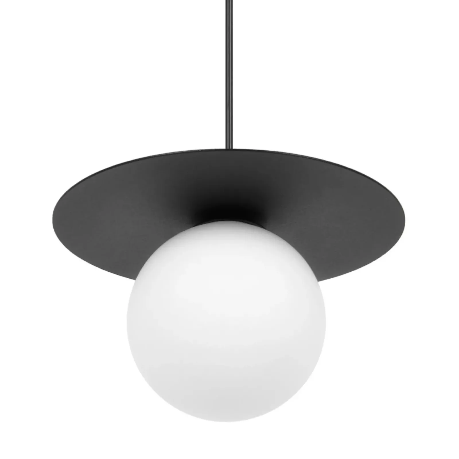 Sklep Kaja Pojedyncza lampa wisząca, czarna konstrukcja K-5435 z serii ROBIN New