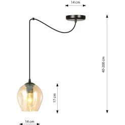 Sklep Kaja Pojedyncza lampa wisząca do podwieszania 758/1 LEVEL | Kaja Cheap