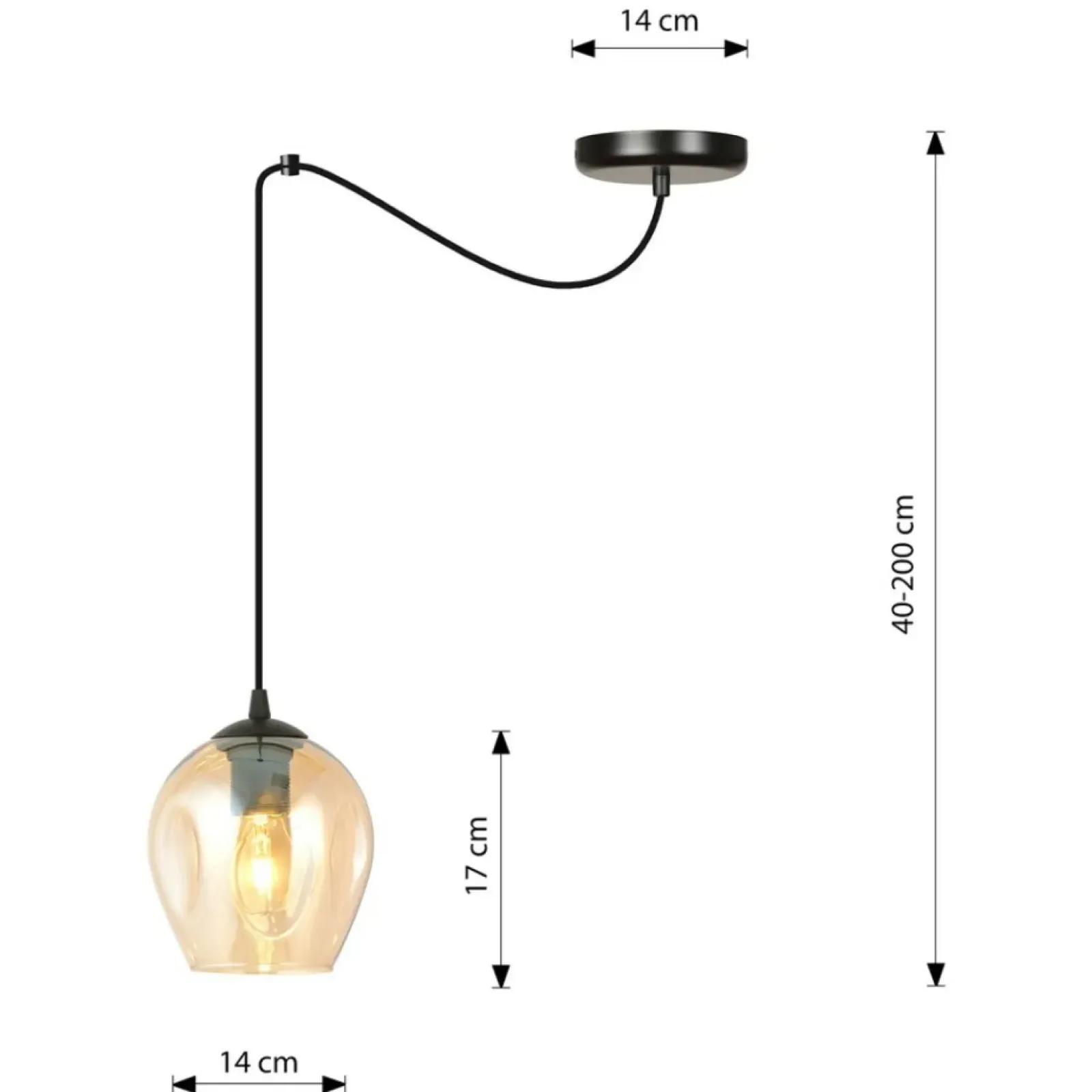 Sklep Kaja Pojedyncza lampa wisząca do podwieszania 758/1 LEVEL | Kaja Cheap