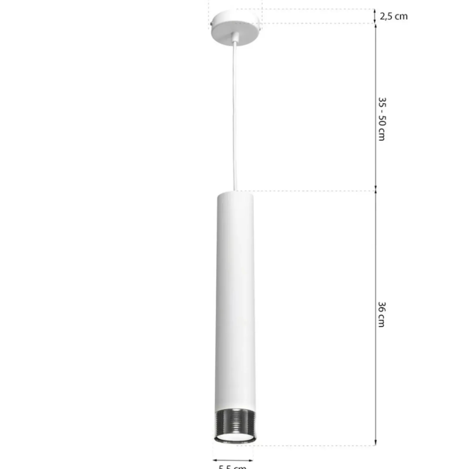 Sklep Kaja Pojedyncza lampa wisząca, podłużna tubaMLP6227 z serii DANI | Kaja Oświetlenie Clearance