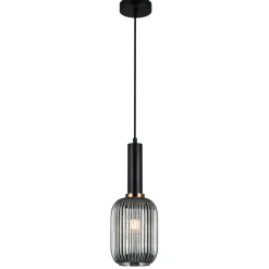 Sklep Kaja Pojedyncza lampa wisząca PND-5588-1M-BK+SG ANTIOLA | Kaja Oświetlenie Flash Sale