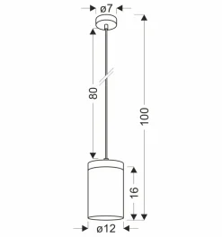Sklep Kaja Pojedyncza lampa wisząca, szklana tuba 31-21984 z serii WELS | Kaja Oświetlenie Store