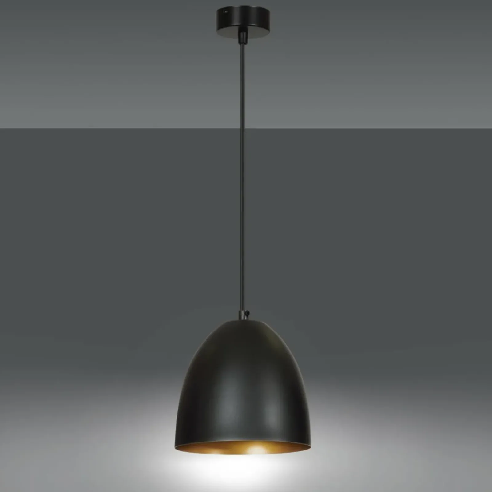 Sklep Kaja Pojedyncza lampa wisząca w kolorze czarnym 410/1 | Kaja Oświetlenie Discount