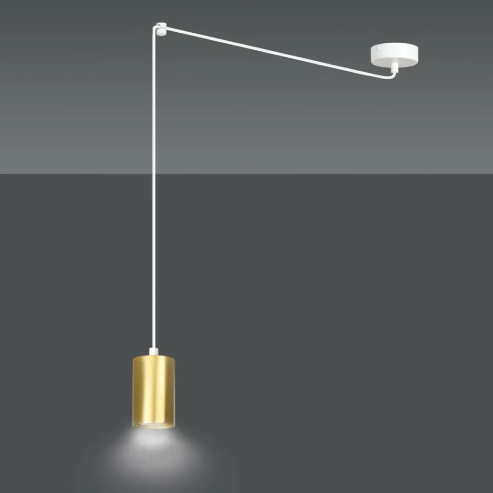 Sklep Kaja Pojedyncza lampa wisząca w kolorze złotym 527/1 | Kaja Oświetlenie Cheap