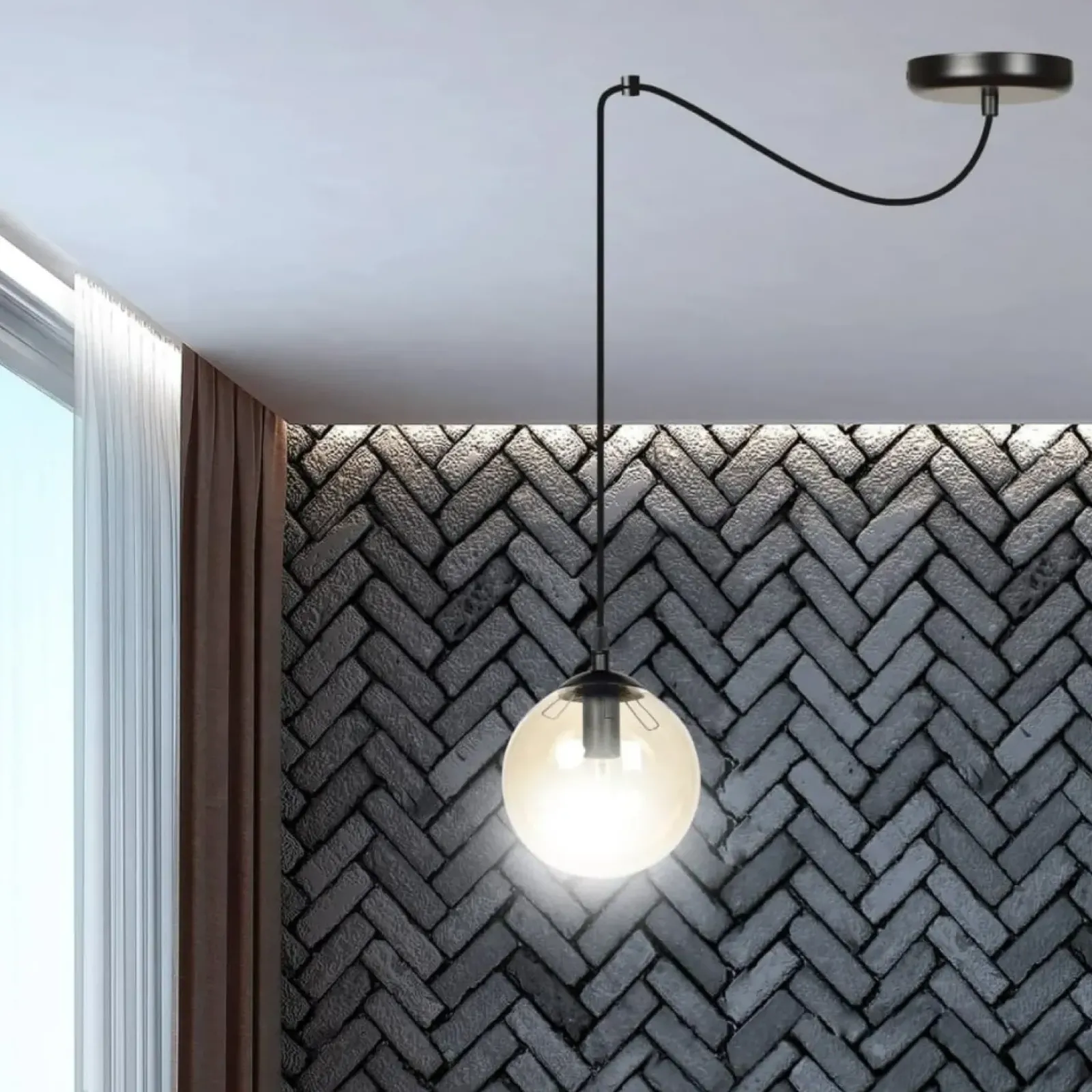 Sklep Kaja Pojedyncza lampa wisząca w kolorze miodowym 938/1 | Kaja Oświetlenie Best