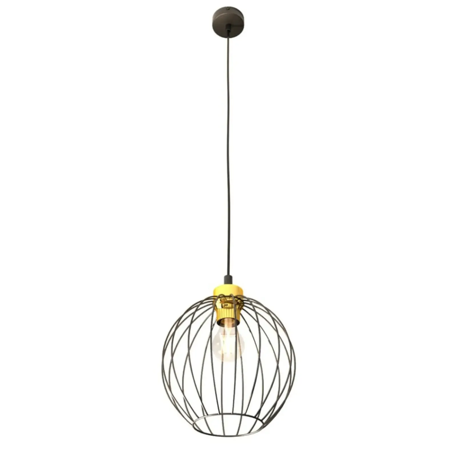 Sklep Kaja Pojedyncza lampa wisząca z drucainym kloszem 1368/1 z serii NANDO Cheap