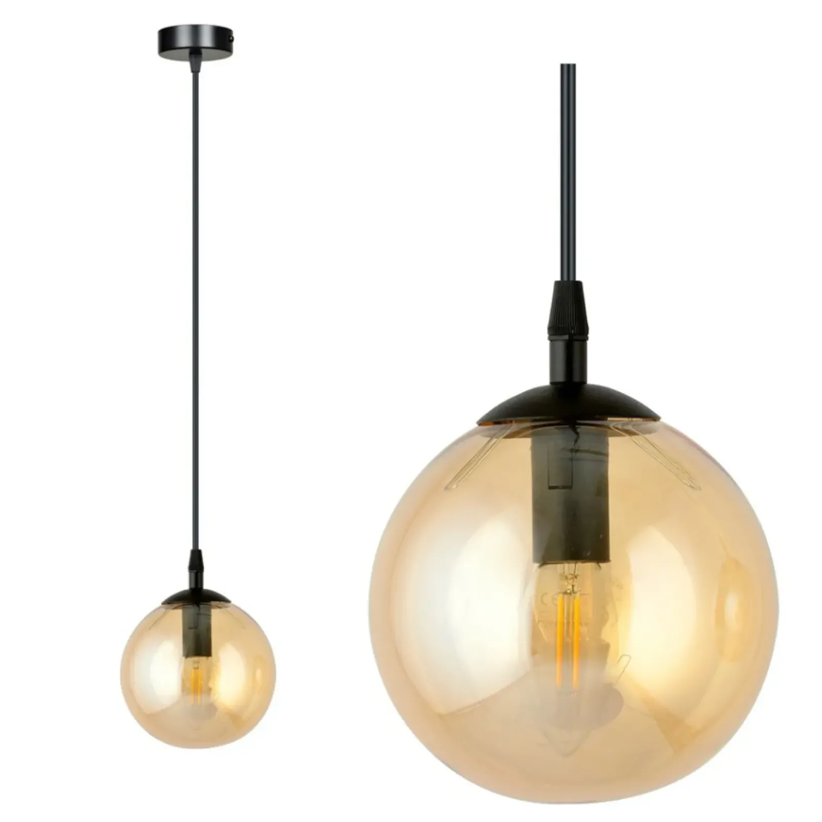 Sklep Kaja Pojedyncza lampa wisząca z miodowym kloszem 713/1 | Kaja Oświetlenie Cheap