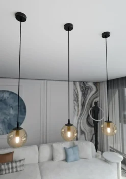 Sklep Kaja Pojedyncza lampa wisząca z miodowym kloszem 713/1 | Kaja Oświetlenie Cheap