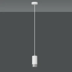 Sklep Kaja Pojedyncza lampa wisząca ze srebrnym zdobieniem 814/1 | Kaja Store
