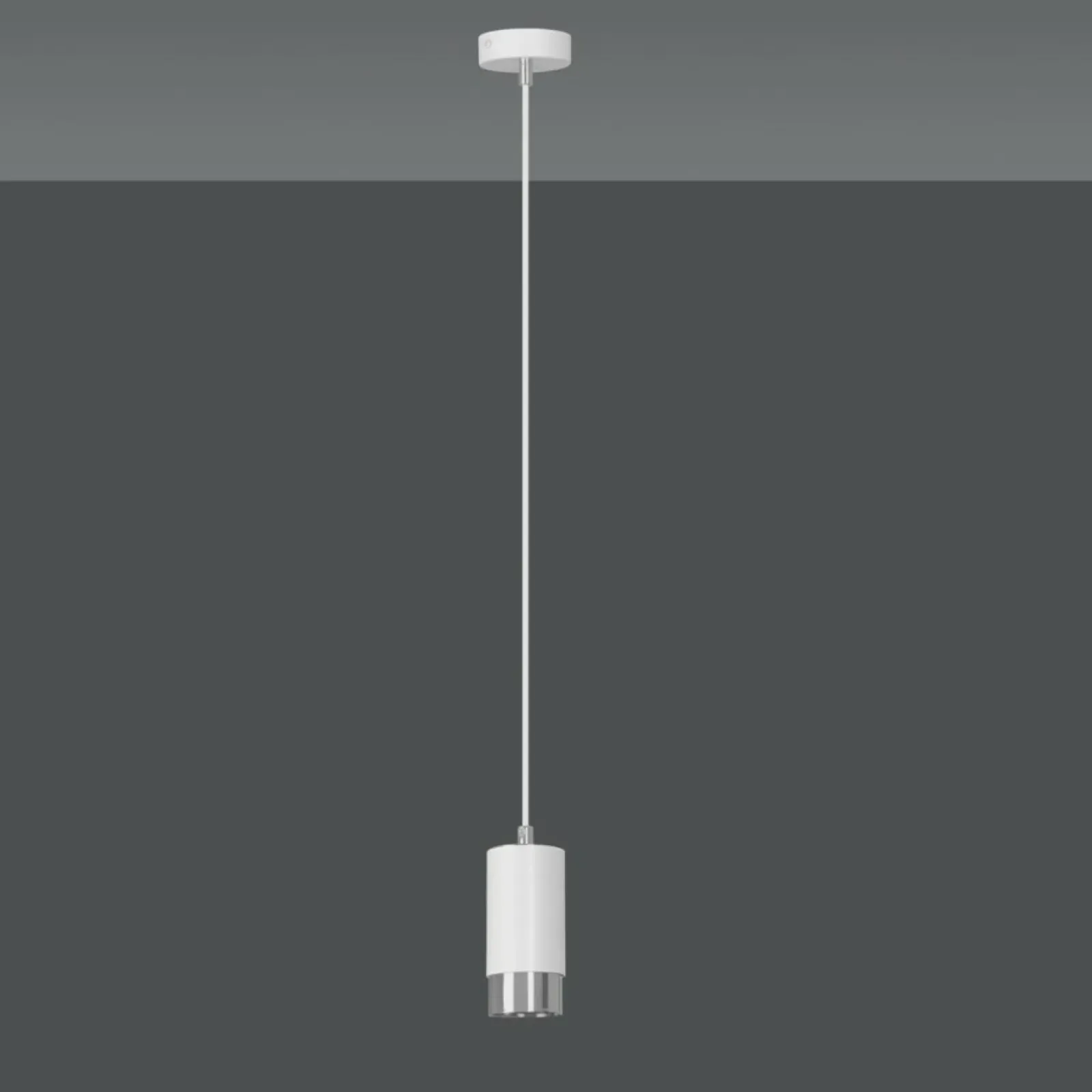 Sklep Kaja Pojedyncza lampa wisząca ze srebrnym zdobieniem 814/1 | Kaja Store