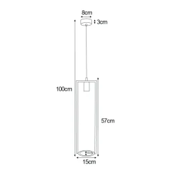 Sklep Kaja Pojedyncza lampa wisząca z funkcją kwietnika K-4037 z serii ESTERA czarny New