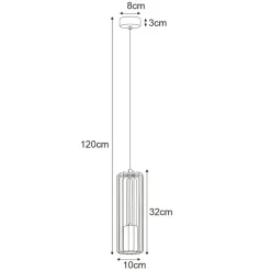 Sklep Kaja Pojedyncza lampa wisząca z drucianym kloszem K-4930 | Kaja Oświetlenie czarny Discount