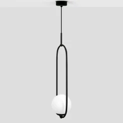Sklep Kaja Pojedyncza lampa wisząca z białym kloszem K-5100 z serii PARVA | Kaja Best Sale