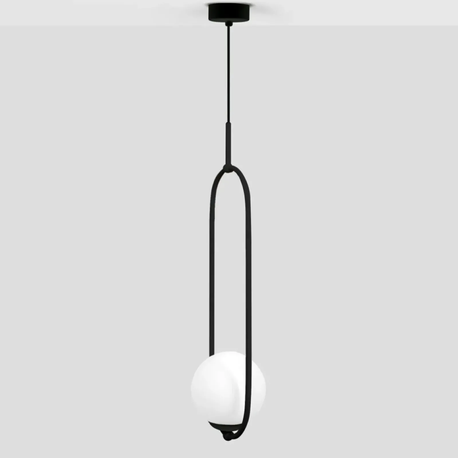 Sklep Kaja Pojedyncza lampa wisząca z białym kloszem K-5100 z serii PARVA | Kaja Best Sale