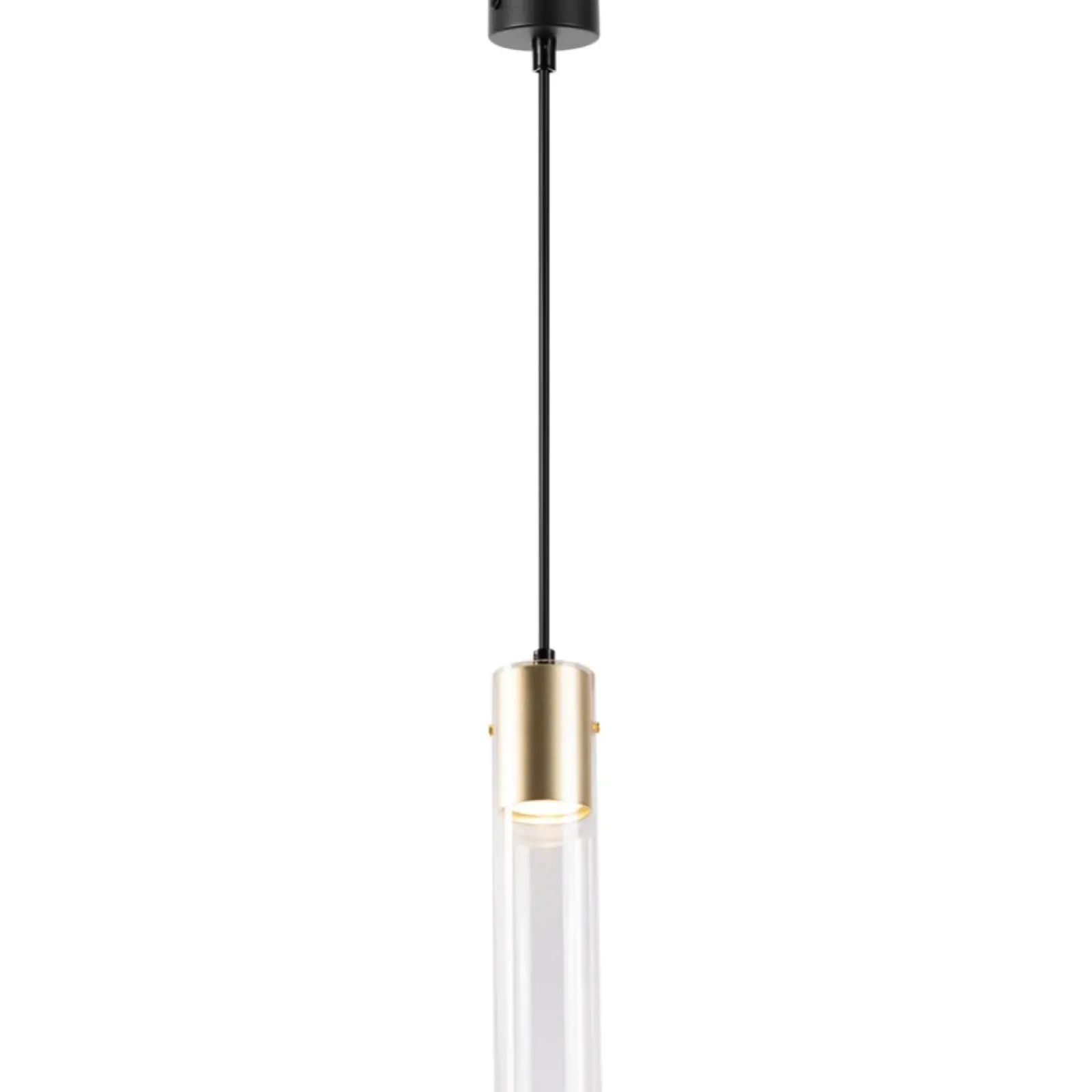 Sklep Kaja Pojedyncza lampa wisząca, złota tuba na zwisie ML0845 RICKY | Kaja Outlet