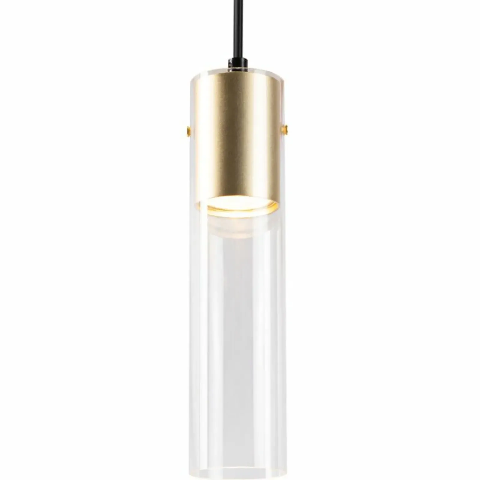 Sklep Kaja Pojedyncza lampa wisząca, złota tuba na zwisie ML0845 RICKY | Kaja Outlet