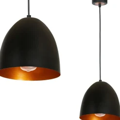 Sklep Kaja Pojedyncza lampa wisząca z czarnym kloszem MLP5587 z serii VEGAS | Kaja Oświetle Cheap