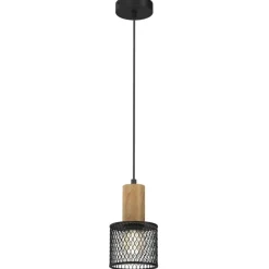 Sklep Kaja Pojedyncza lampa wisząca z drucinym kloszem MLP8559 z serii SOBRESA | Kaja Oświe New
