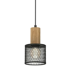 Sklep Kaja Pojedyncza lampa wisząca z drucinym kloszem MLP8559 z serii SOBRESA | Kaja Oświe New