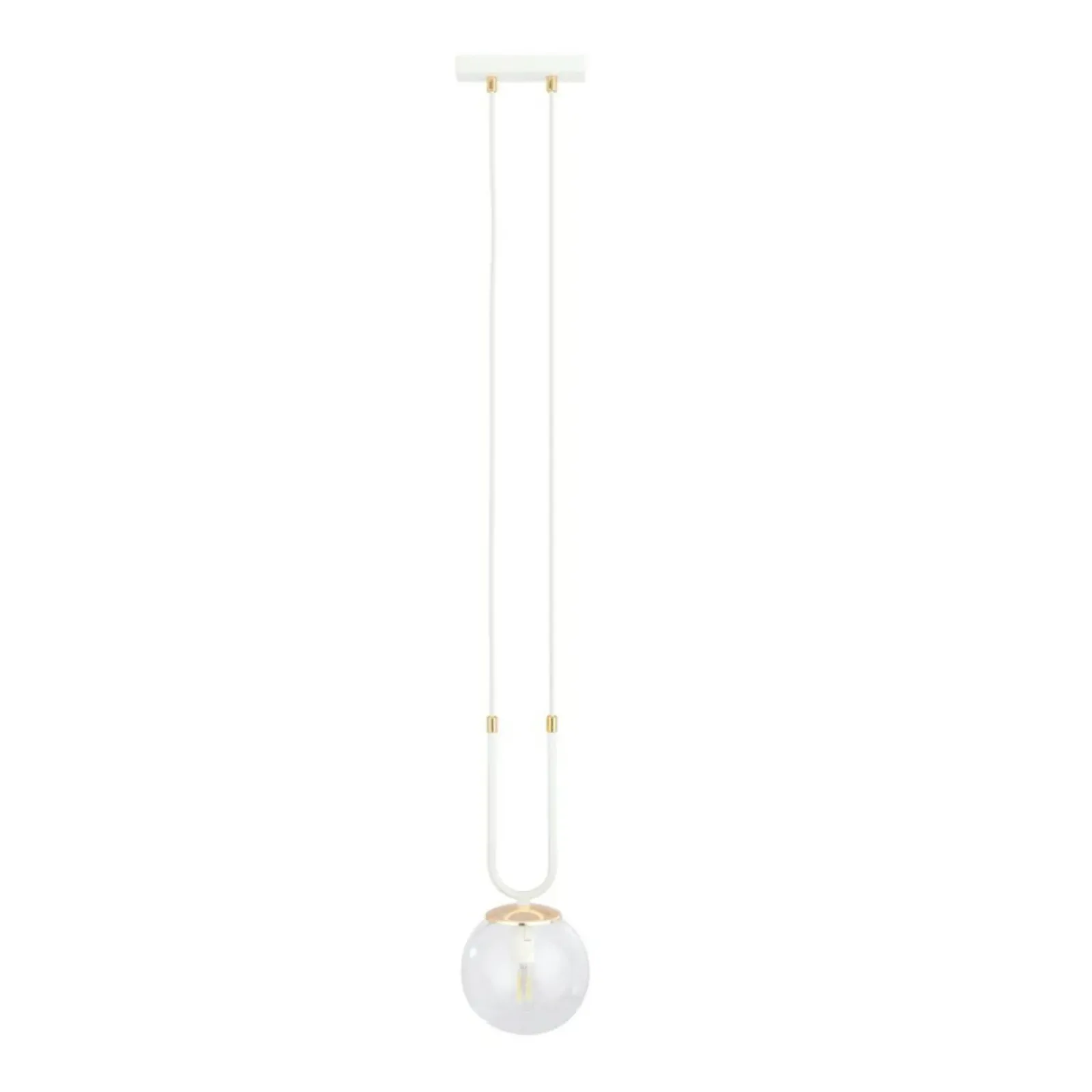 Sklep Kaja Pojedyncza lampa wisząca z okrągłym kloszem 1116/1 GLAM | Kaja Cheap
