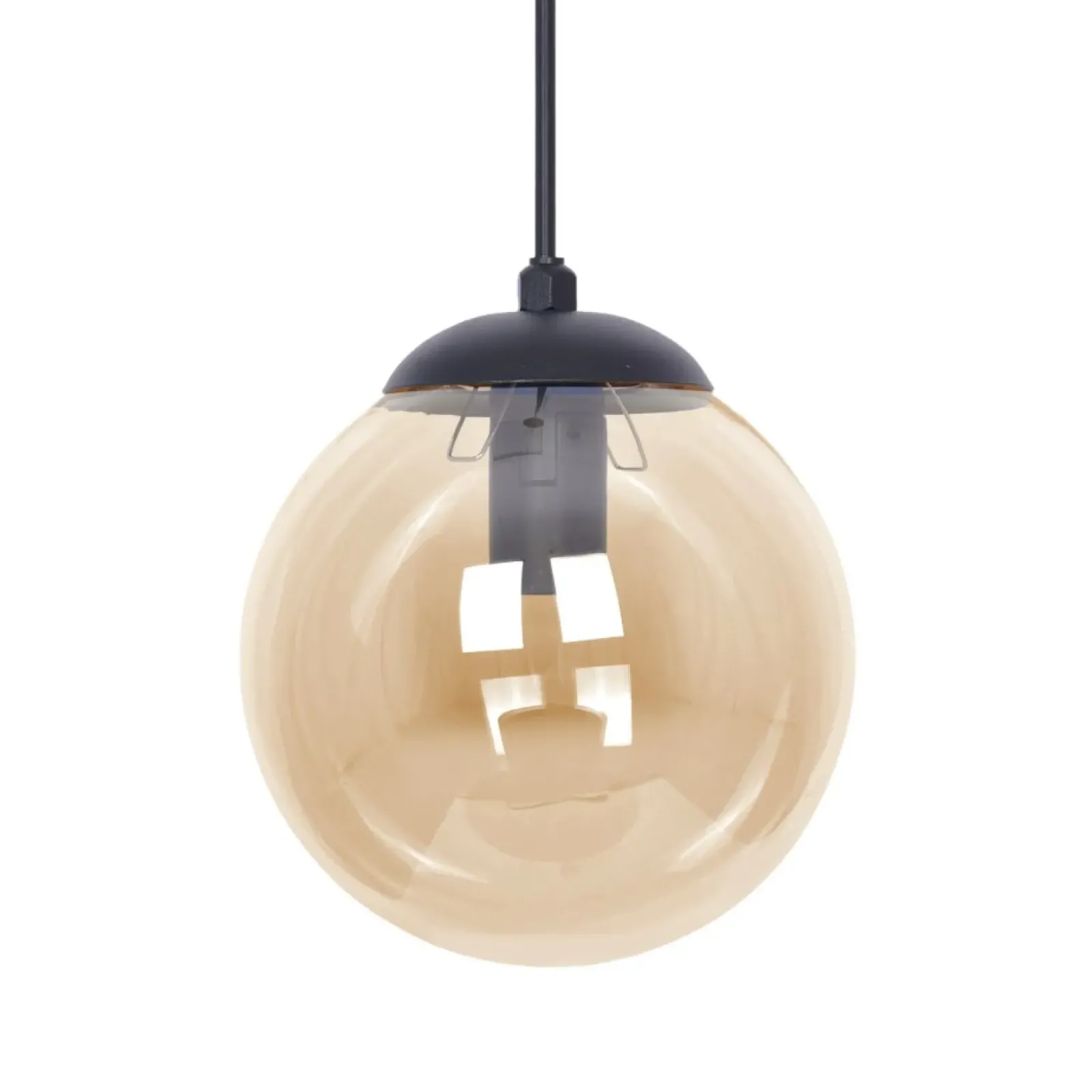 Sklep Kaja Pojedyncza lampa z bursztynowym kloszem K-5160 z serii DELTA | Kaja Clearance