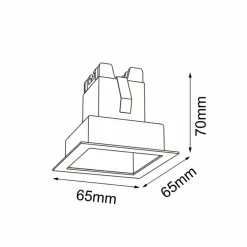 Sklep Kaja Pojedyncza oprawa podtynkowa LED 2W 3000K ANT 3040 A-GLARE | Kaja* Lampy Led|Oprawy Podtynkowe