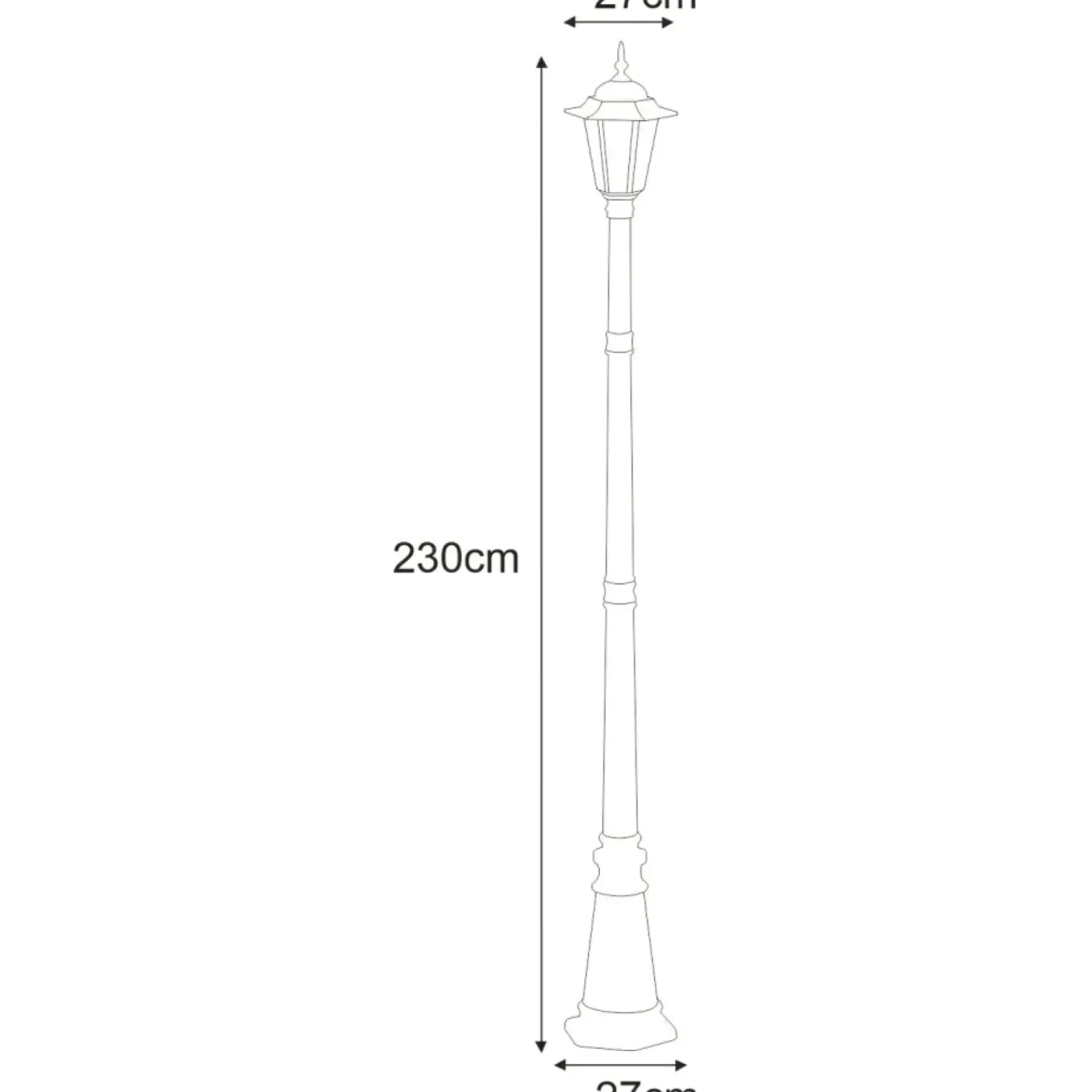 Sklep Kaja Pojedyncza, zewnętrzna lampa K-7064A/1 STANDARD | Kaja* Latarnie Ogrodowe|Lampy Ogrodowe Stojące