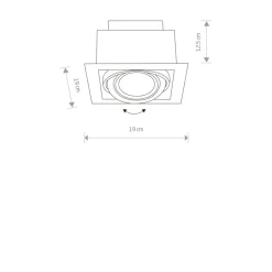 Sklep Kaja Pojedynczy downlight, lampa wpuszczana w sufit 9575 | Kaja Oświetlenie* Oprawy Podtynkowe
