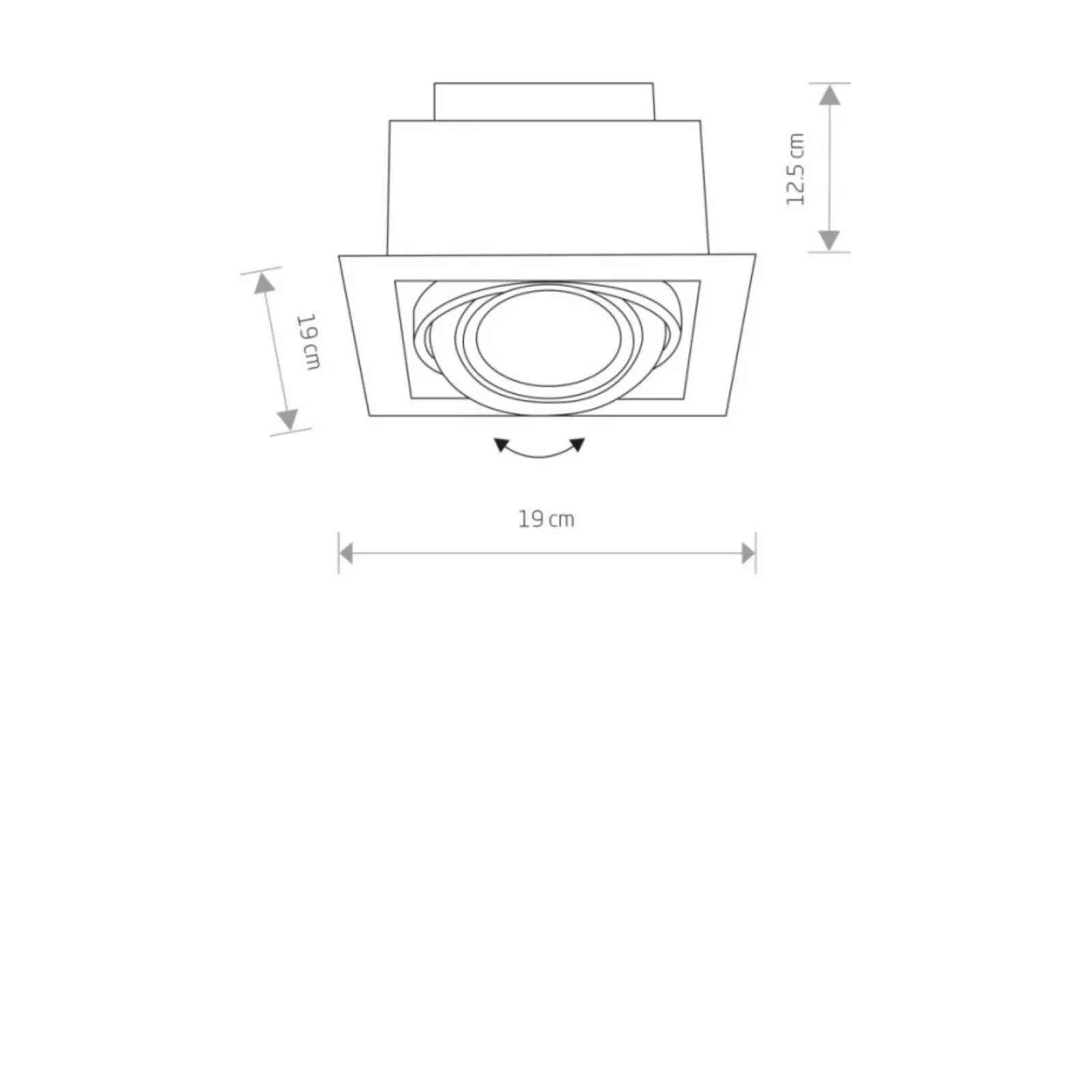 Sklep Kaja Pojedynczy downlight, lampa wpuszczana w sufit 9575 | Kaja Oświetlenie* Oprawy Podtynkowe