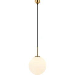 Sklep Kaja Pojedynczy, ozdobny zwis do sypialni ⌀30cm PND-5578-1L-BRO - DEORE Best