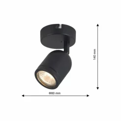 Sklep Kaja Pojedynczy reflektor na sufit i ścianę ML7642 PORTER | Kaja* Lampy Do Łazienki