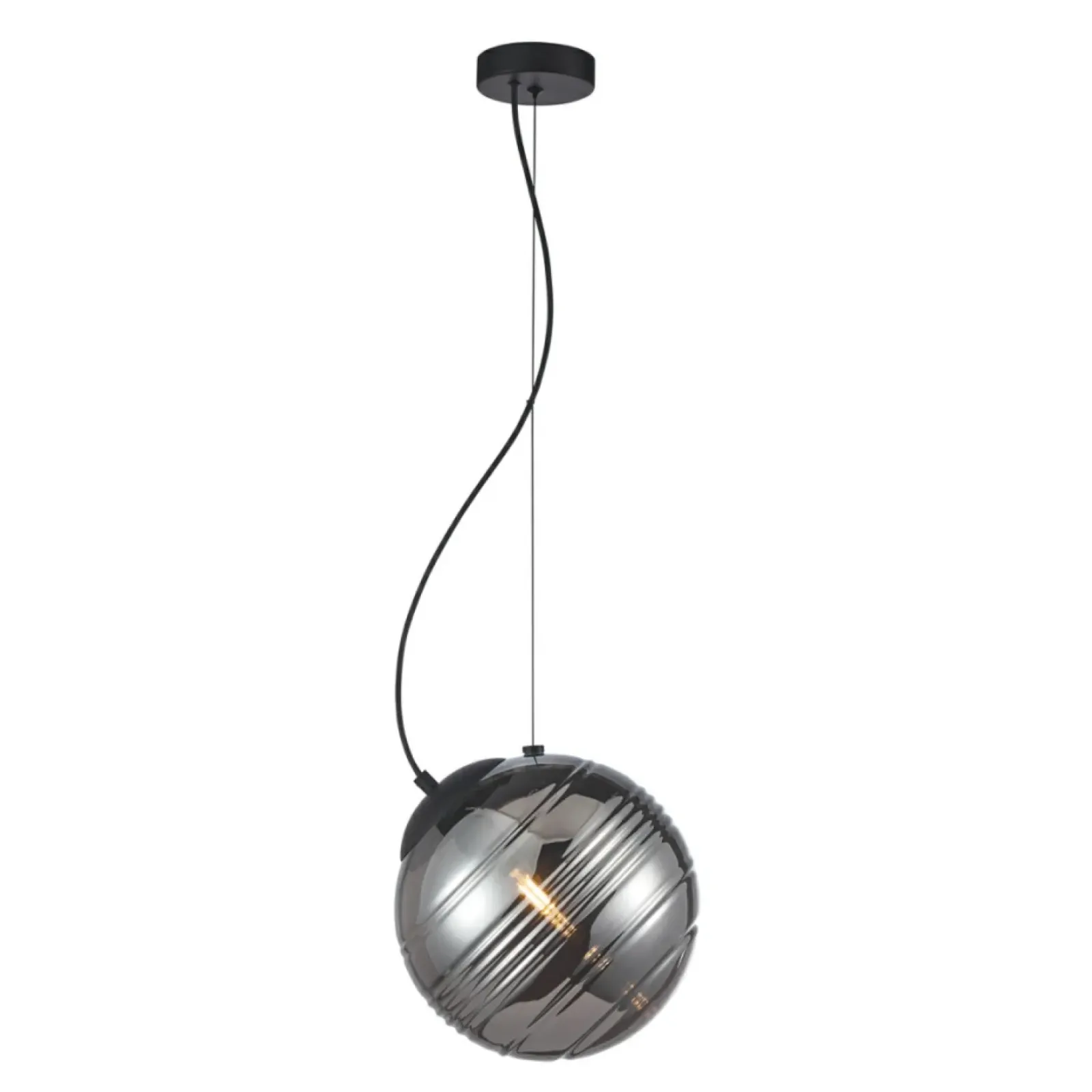Sklep Kaja Pojedynczy zwis z ciemnym kloszem PND-92389-1-BK PERONA | Kaja Cheap