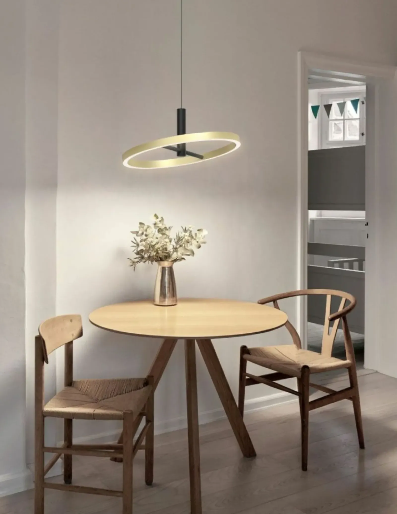 Sklep Kaja Pojedynczy zwis z ledową obręczą, nad stół WF 6016-104L BREST | Kaja Store