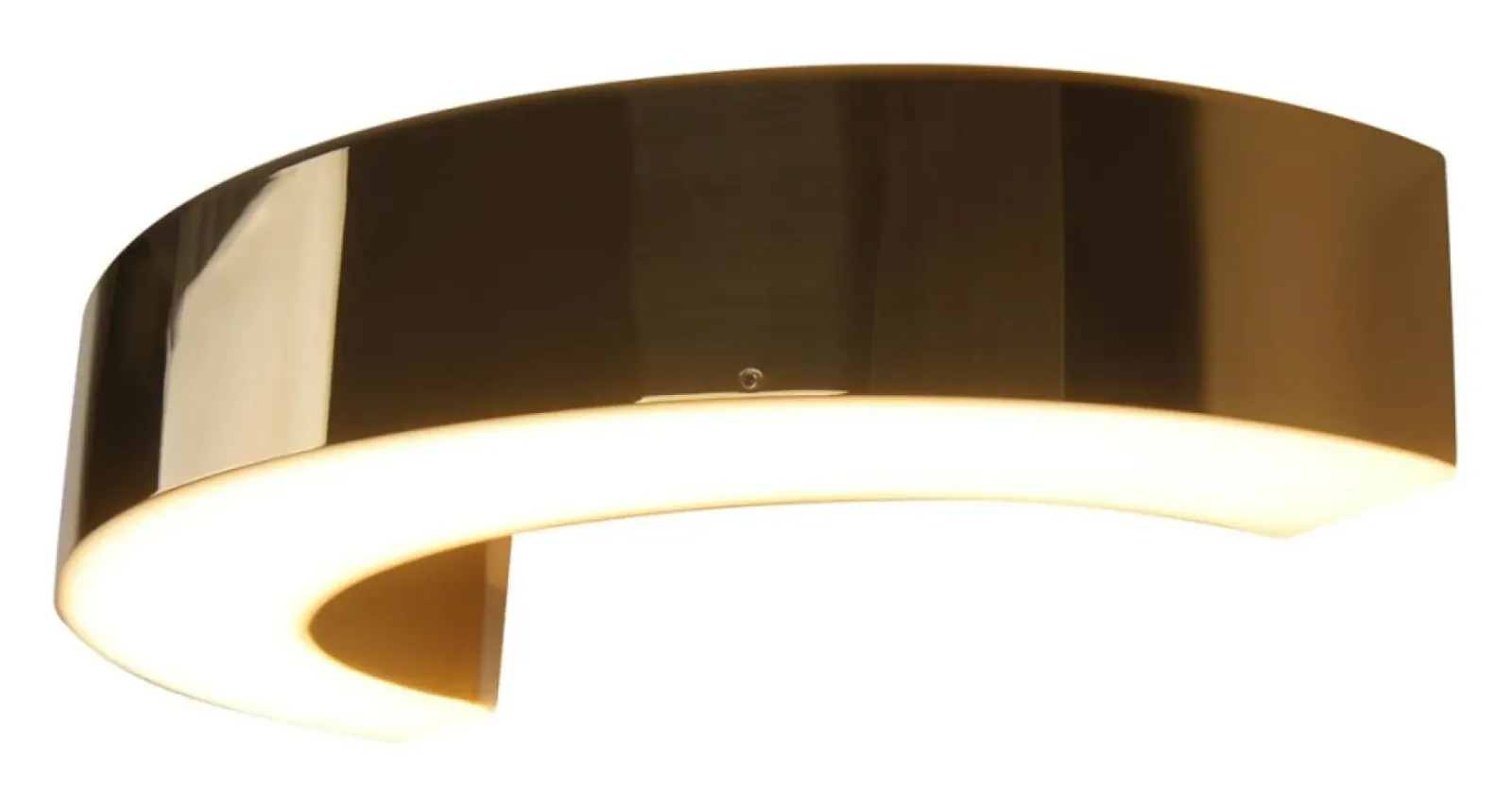 Sklep Kaja Półokrągła, ledowa, złota lampa ścienna MX W0276 LOTUS | Kaja* Lampy Led