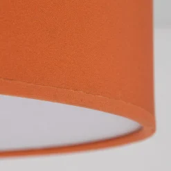 Sklep Kaja Pomarańczowa, abażurowa lampa sufitowa TK 10153 NICOLA ORANGE | Kaja* Plafony Klasyczne|Plafony Nowoczesne