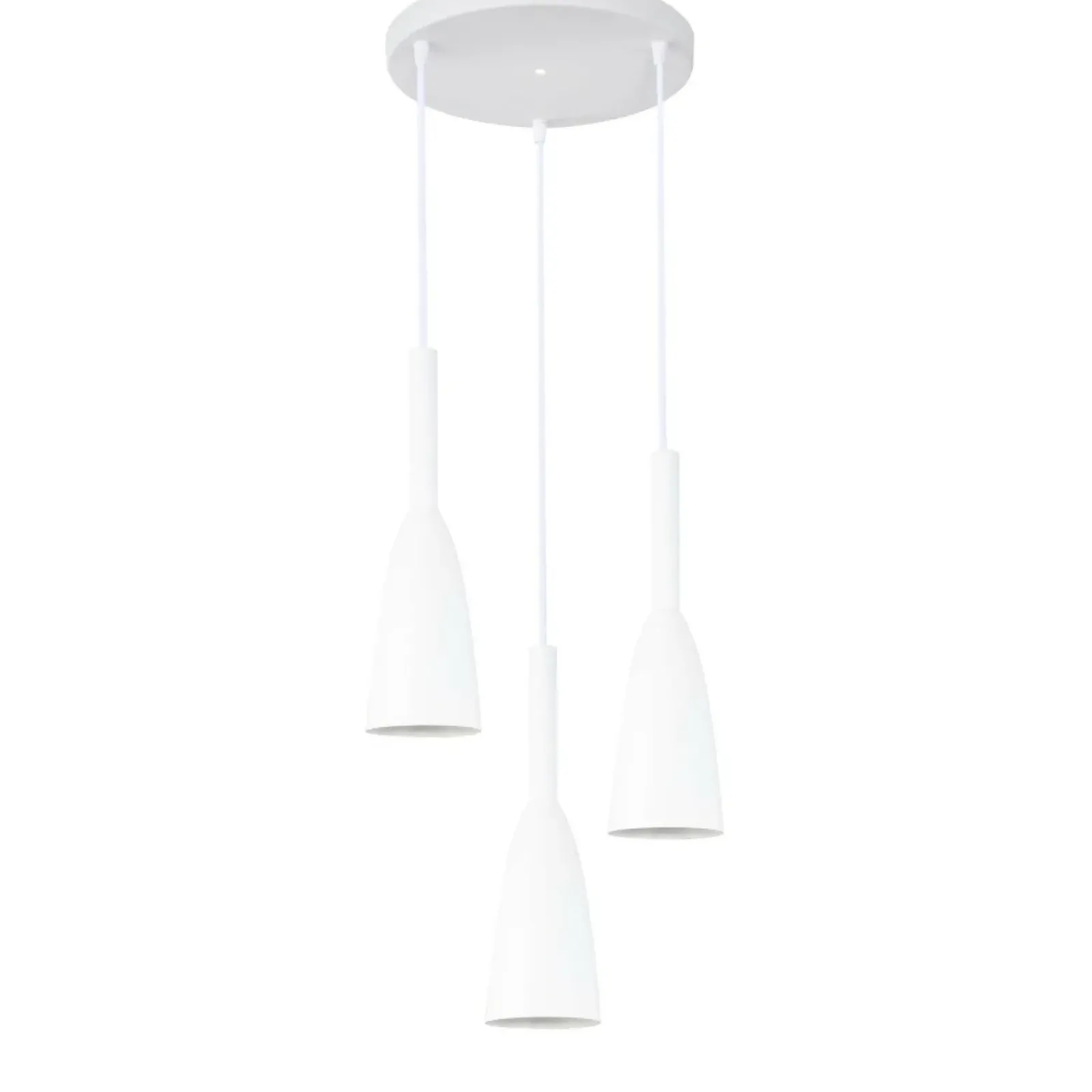 Sklep Kaja Ponadczasowa, biała lampa wisząca LP-181/3P WH SOLIN | Kaja Outlet