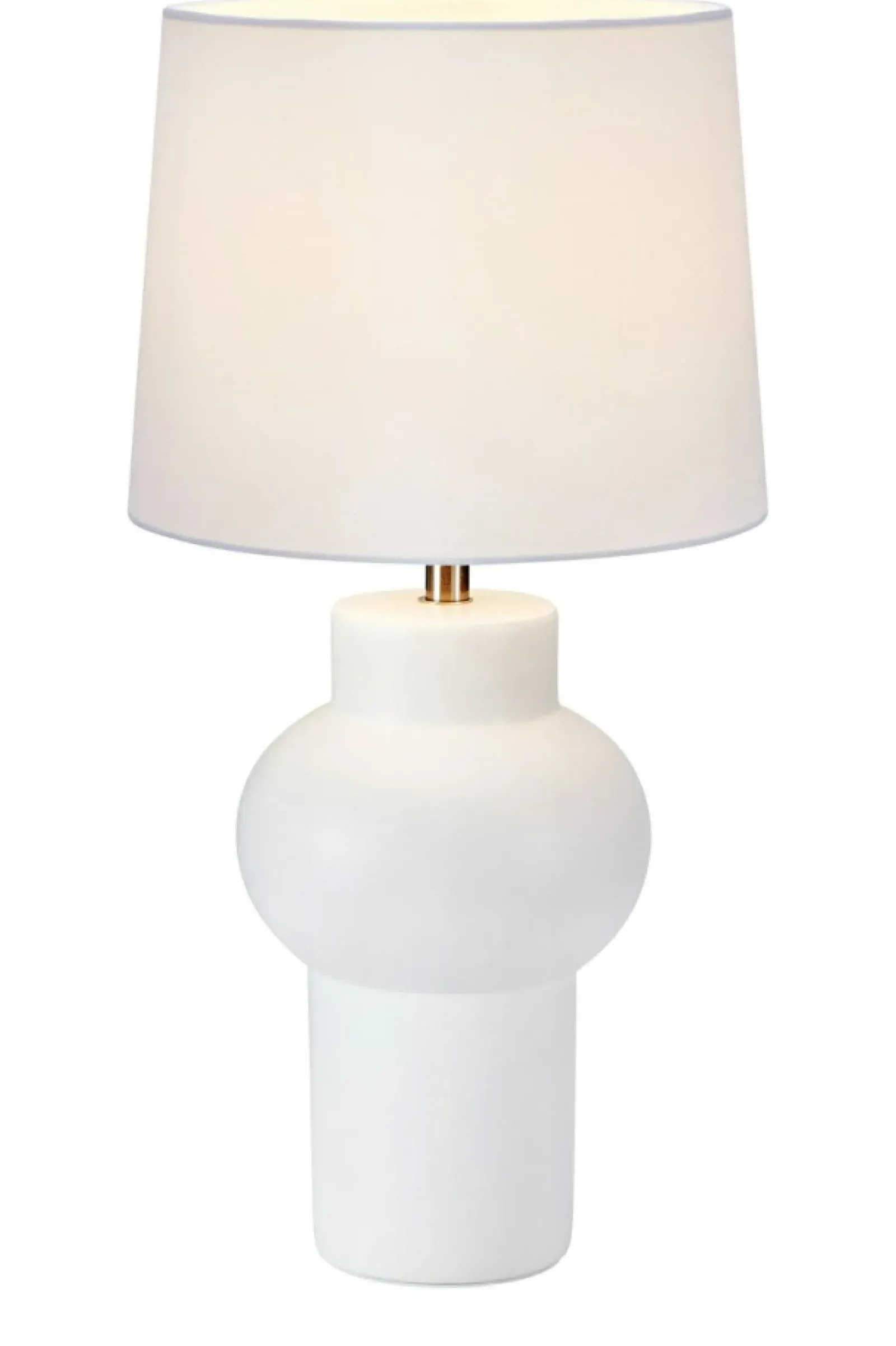 Sklep Kaja Ponadczasowa, biała lampka stołowa do salonu 108450 z serii SHAPE* Nowoczesne Lampki Stołowe