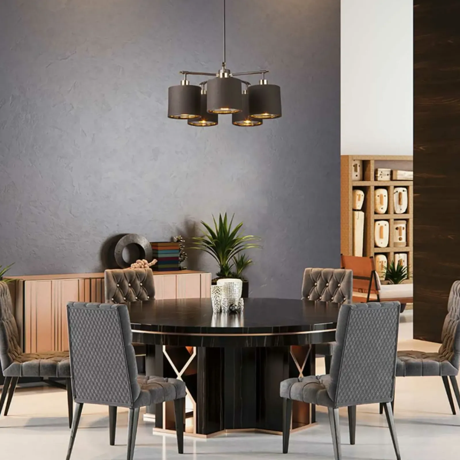 Sklep Kaja Ponadczasowa, brązowa lampa wisząca BALANCE5-BRPB z serii BALANCE Store