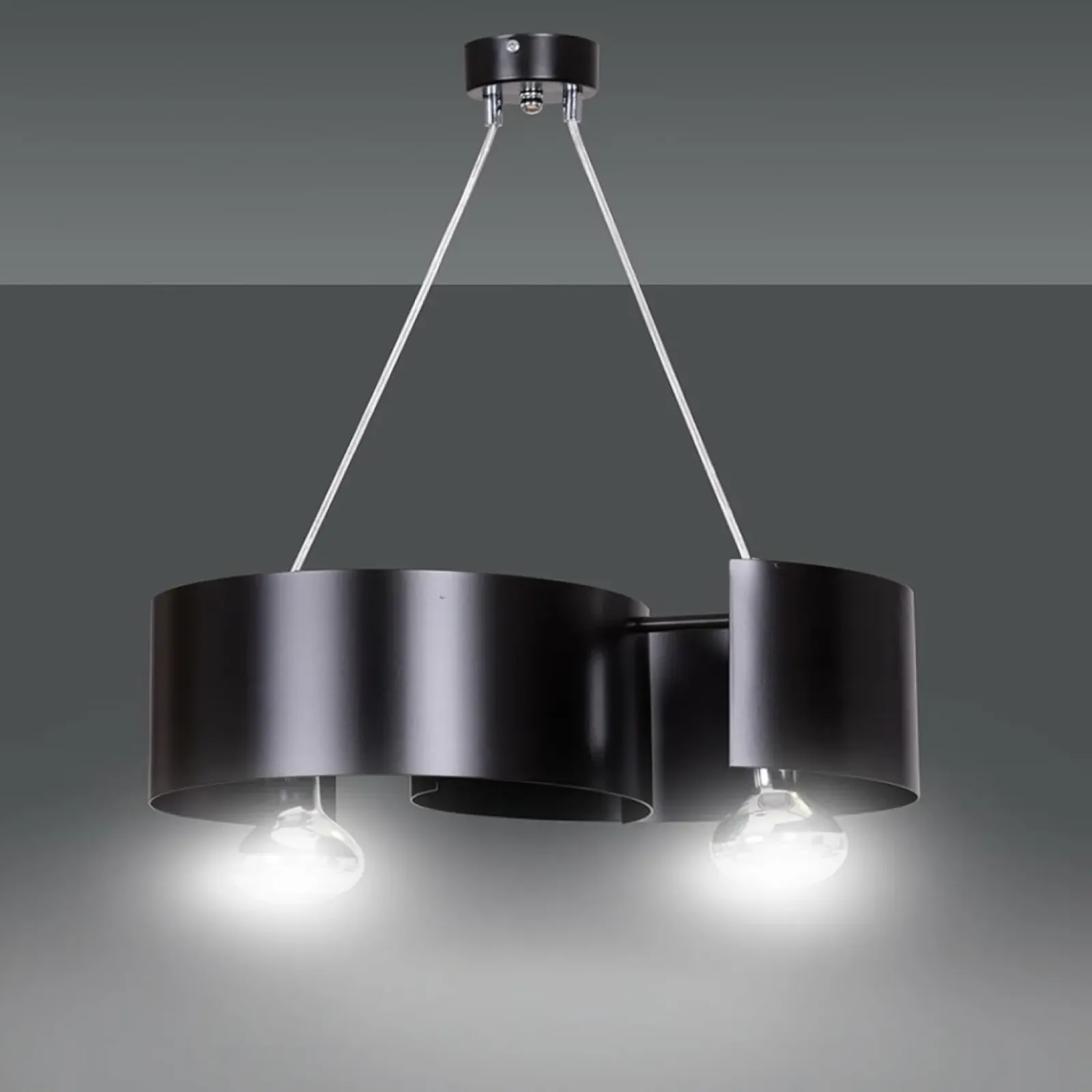 Sklep Kaja Ponadczasowa, czarna lampa wisząca do kuchni 284/2 VIXON | Kaja Online