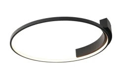 Sklep Kaja Ponadczasowa, czarna lampa sufitowa Ø60cm MX C0198 VELVET | Kaja* Plafony Nowoczesne|Lampy Led