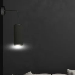 Sklep Kaja Ponadczasowa, czarno-złota lampa ścienna 1067/K1 BENTE | Kaja* Kinkiety Tradycyjne