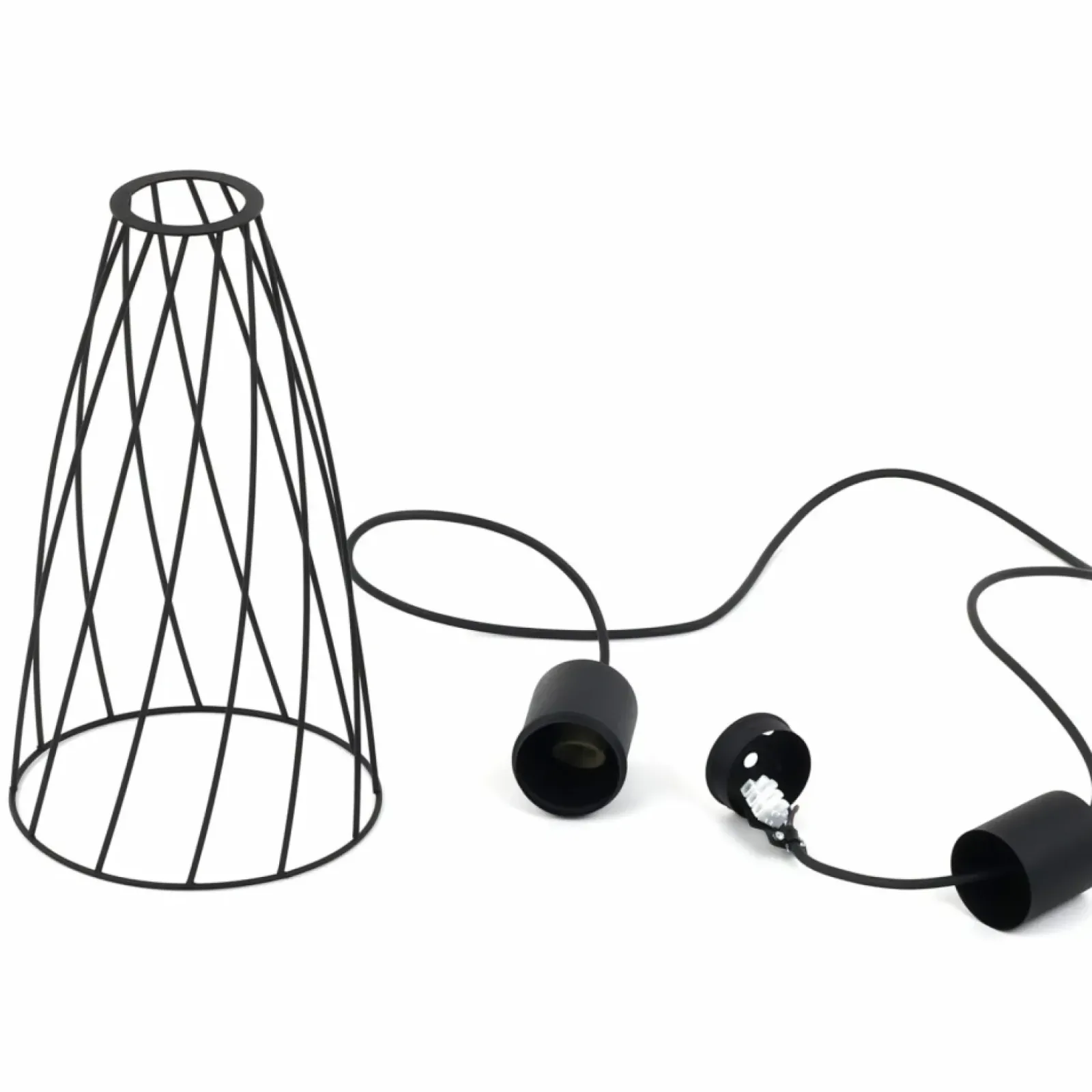 Sklep Kaja Ponadczasowa, druciana lampa wisząca TK 10161 MODESTO BLACK | Kaja Flash Sale