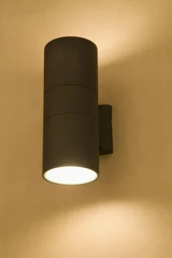 Sklep Kaja Ponadczasowa lampa ścienna, tuba na elewację 3404 FOG | Kaja* Kinkiety Ogrodowe